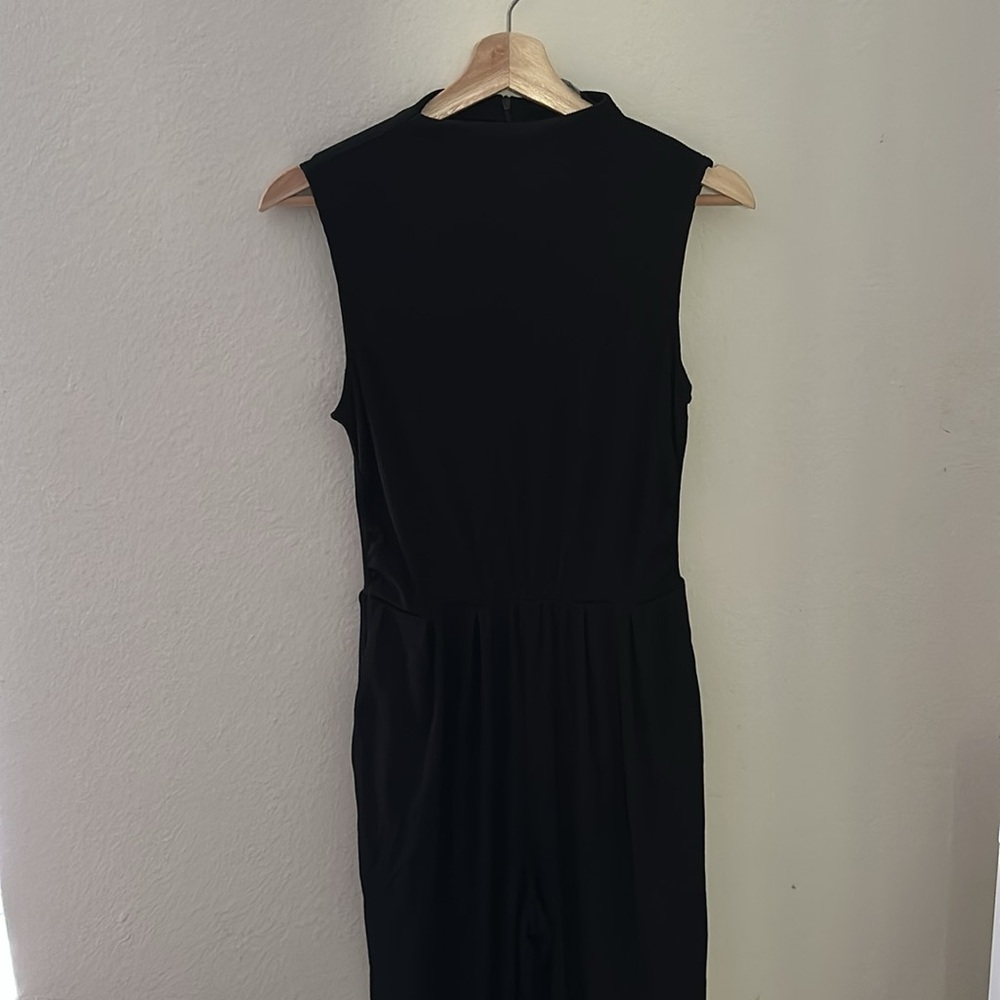 Black Halter Neck Jumpsuit with Fitted Waist